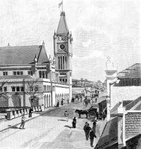 Perth Prints: Howick Street, Perth, Australia, 1886