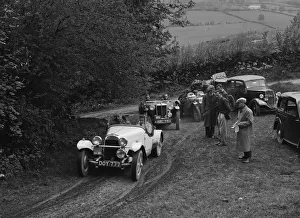 HRG of MH Lawson amd MG TA of Maurice Toulmin at the MG Car Club Abingdon Trial / Rally, 1939