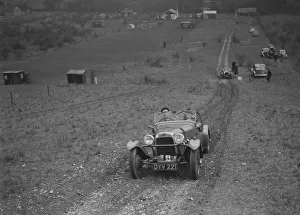 HRG of PC Clark competing in the London Motor Club Coventry Cup Trial, Knatts Hill, Kent, 1938