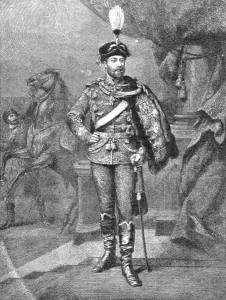 Hussars Prints: H.R.H. The Prince of Wales as Honorary Colonel of the Blucher (Fifth Prussian) Hussars