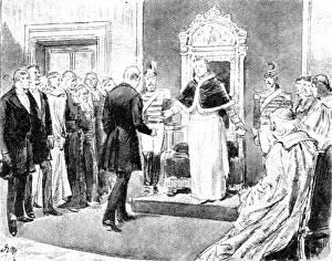 H.R.H. The Prince of Wales; A Visit to Pope Pius IX. At Rome, 1891. Creator: Unknown