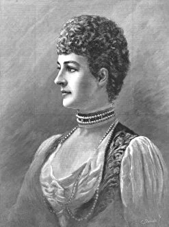 Choker Gallery: H.R.H. The Princess of Wales, a pastel after Henry Van der Weyde, 1888. Creator: Charles Roberts