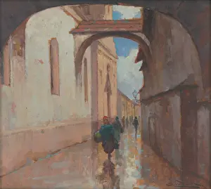 Kosice Prints: Hrnciarska ulica, Kosice, 1910-1915. Creator: Ludovit Cordak