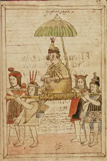 Palanquin Prints: Huascar, completed in 1616. Creator: Unknown