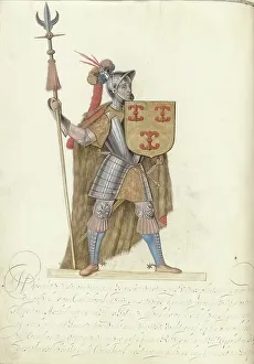 Parchment Animal Material Prints: Hubrecht III van Bosinchem, lord of Culemborg, c.1600-c.1625. Creator: Nicolaes de Kemp