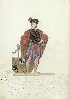 Parchment Animal Material Prints: Hubrecht V, Lord of Culemborg, c.1600-c.1625. Creator: Nicolaes de Kemp