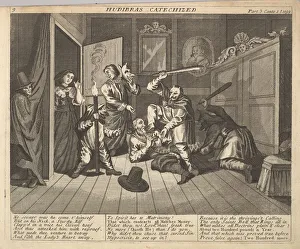 Hudibras Prints: Hudibras Catechized (Plate 9: Illustrations to Samuel Butlers Hudibras), 1725-30 (?)