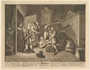 Samuel Gallery: Hudibras Catechized (Twelve Large Illustrations for Samuel Butlers Hudibras, Plate 9)