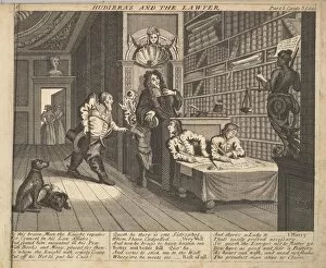 Clerk Gallery: Hudibras and the Lawyer (Plate 12: Illustrations to Samuel Butlers Hudibras), 1725-30 (