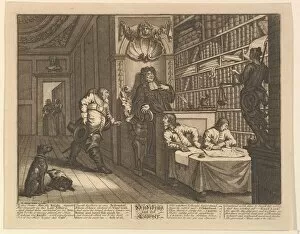 Samuel Gallery: Hudibras and the Lawyer (Twelve Large Illustrations for Samuel Butlers Hudibras, Plate