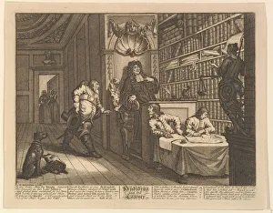 Clerk Prints: Hudibras and the Lawyer (Twelve Large Illustrations for Samuel Butlers Hudibras, Plate