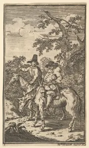 Hudibras Prints: Hudibras Sallying Forth (Seventeen Small Illustrations for Samuel Butlers Hudibras, no