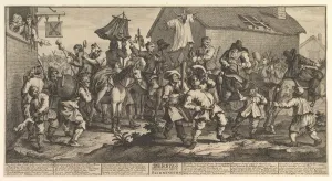 Hudibras Prints: Hudibras and the Skimmington (Twelve Large Illustrations for Samuel Butlers H
