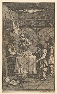 Hudibras Prints: Hudibras Visiting Sidrophel (Seventeen Small Illustrations for Samuel Butlers Hudibras
