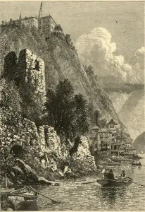 New York Prints: The Hudson at Cozzens s, 1874. Creator: Harry Fenn