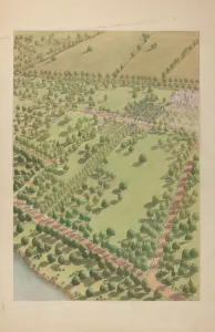 Richards Virginia Prints: Hudson River Estate, c. 1939. Creator: Virginia Richards