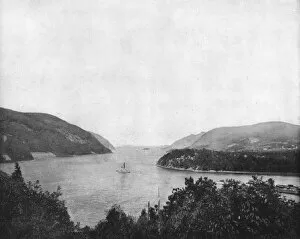 The Hudson River at West Point, New York State, USA, c1900. Creator: Unknown