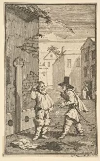 Argument Gallery: Hudubras and Ralpho Disputing (Seventeen Small Illustrations for Samuel Butlers Hudibr