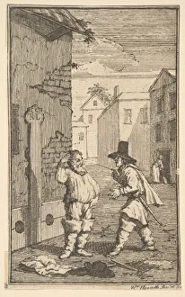 Hudibras Prints: Hudubras and Ralpho Disputing (Seventeen Small Illustrations for Samuel Butlers Hudibr