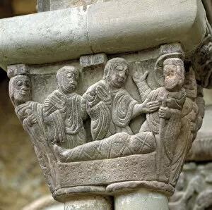 Images Dated 18th March 2014: Huesca Botaya Monasterio De San Juan De LA Pena Capitel Del Claustro