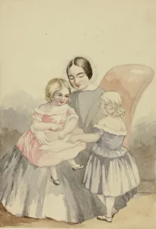 Hugh and Florence, Ashford, 1848. Creator: Elizabeth Murray