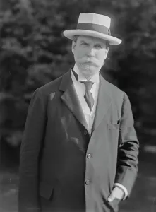 Hughes Charles Evans Prints: Hughes, Charles, Mr. portrait photograph, 1916. Creator: Arnold Genthe