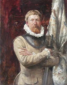 Defiance Prints: Hugo Birger, the Artist, as a Mercenary, 1879. Creator: Ernst Josephson