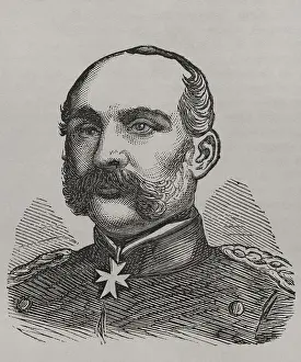 Sideburns Prints: Hugo von Kirchbach (1809-87), Prussian general who led the V Corps during Franco-Prussian War