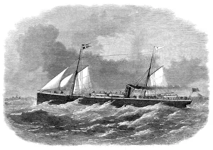 Telegraphy Prints: Hull steam-ship Orlando, for passenger traffic to Sweden, 1870. Creator: Unknown
