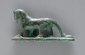 Roman Period Prints: Human-Headed Lion Figurine, Roman Period (30 BCE-395 CE). Creator: Unknown