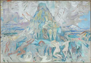 Oslo Prints: The Human Mountain. Towards the Light, 1927-1928. Creator: Munch, Edvard (1863-1944)