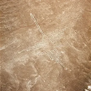 The Hummingbird, Nazca Lines, Ica, Peru, 2015. Creator: Luis Rosendo