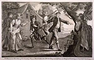 Blindfold Gallery: The Humorous Diversion of the Country Play at Blindmans Buff, Vauxhall Gardens, London, c1745