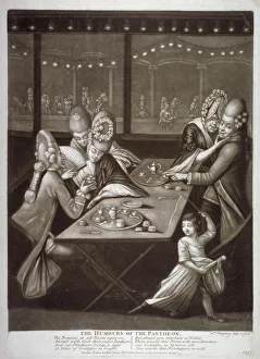 Oxford Street Gallery: The Humours of the Pantheon, 1772. Artist: William Humphrey