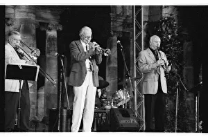 Humphrey Lyttelton, (Jimmy Hastings sax), Hever Castle, Kent, 1999. Artist: Brian O Connor