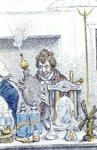 Lamp Prints: Humphry Davy, British chemist and inventor, 1802. Artist: James Gillray