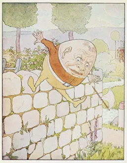 Ladder Prints: Humpty Dumpty had a great fall, from A Nursery Rhyme Picture Book, pub. 1914. Creator