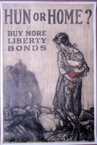 War Bond Prints: Hun or Home?, 1918. Creator: Henry Patrick Raleigh