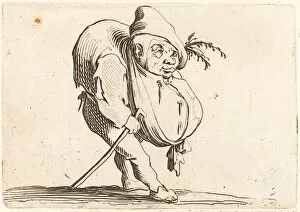Cane Gallery: The Hunchback with a Cane, c. 1622. Creator: Jacques Callot