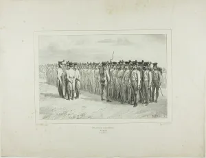 Bratislava Prints: Hungarian Infantry, Presbourg, July 2, 1837, 1837. Creator: Auguste Raffet