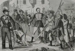 Loyalty Prints: Hungarian Revolution of 1848, (1848-1849): Death of General Hentzi on 21 May