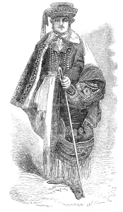 Richebourg A Prints: Hungarian Shepherd - from a photograph by Richebourg, 1856. Creator: Unknown