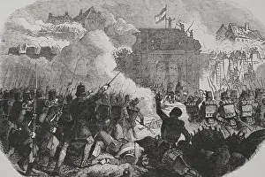 Hungarians seize Buda, Hungarian Revolution of 1848, (15 March 1848-4 October 1849), 1856. Creator: Unknown