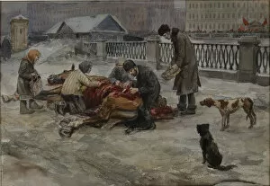 Gouache On Paper Gallery: Hungry years in Petrograd, 1919