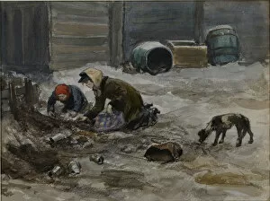 Changeover Of Power Gallery: Hungry years in Petrograd (Drawn from nature), 1919