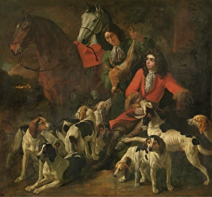 Hound Prints: After the Hunt, c1650-1680. Creator: Jan Baptist Boel the Younger
