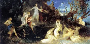 Hunt Prints: The Hunt of Diana, (study), 1879. Artist: Hans Makart
