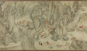 Handscroll Prints: A Hunt in the Mountains of Heaven, Late Ming / early Qing dynasty, 17th century