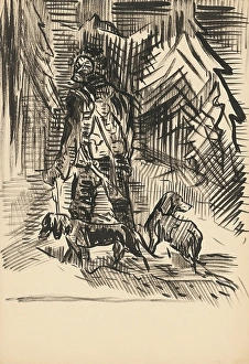 Unhappy Prints: Hunter, c1935. Creator: Arnold Peter Weisz-Kubincan