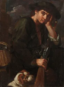 Keil Bernhard Prints: Hunter with his Gun and Dog. (Allegory of Air')